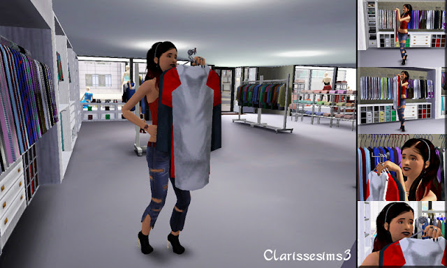 Clarisse sims3 custom pose shopping 