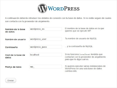 Instalación de Wordpress paso a paso