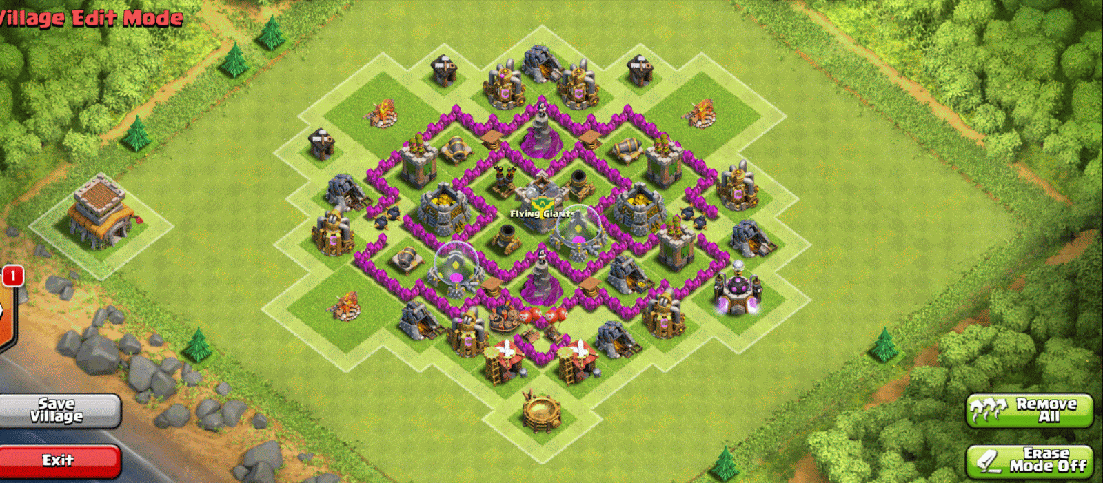 Flying Giants TH6 Farming Base Giant Killer