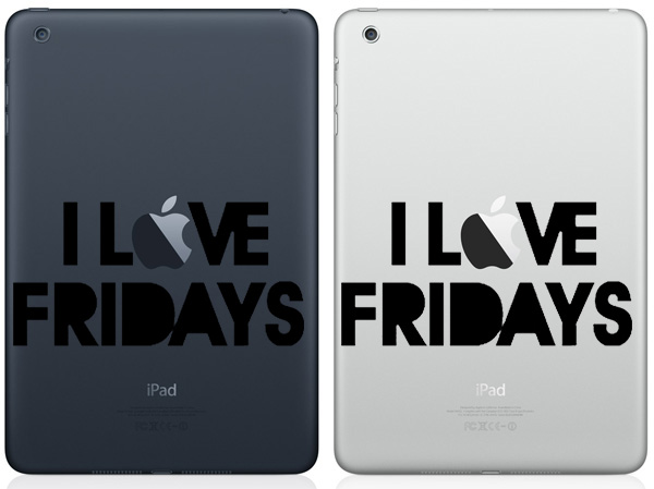 I Love Friday iPad Mini Decals I Love Friday iPad Mini Decals