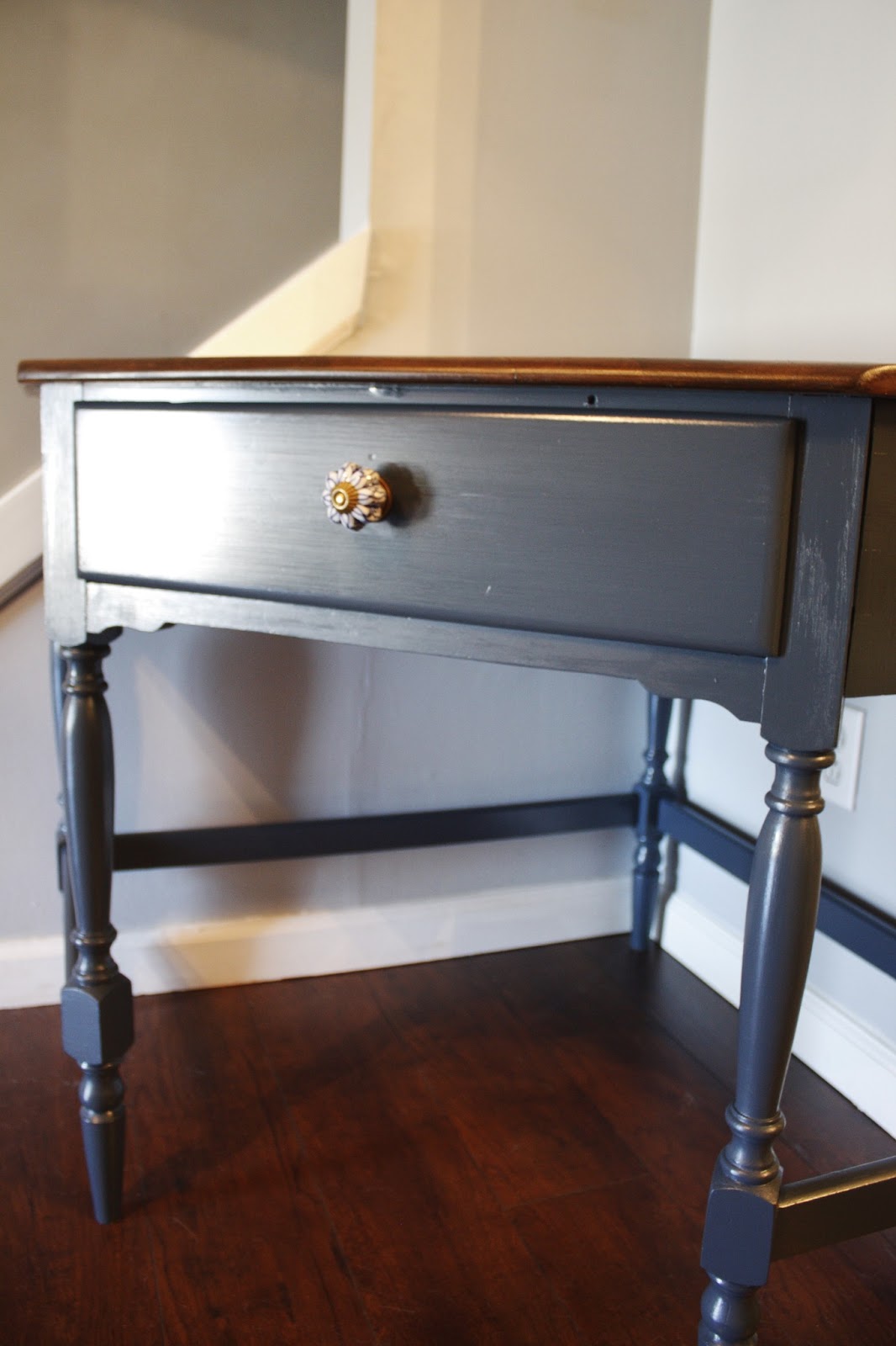 JL Designs Navy Blue Corner Desk