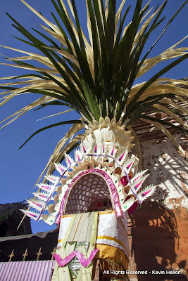 A Penjor during the Galungan festival, Bali