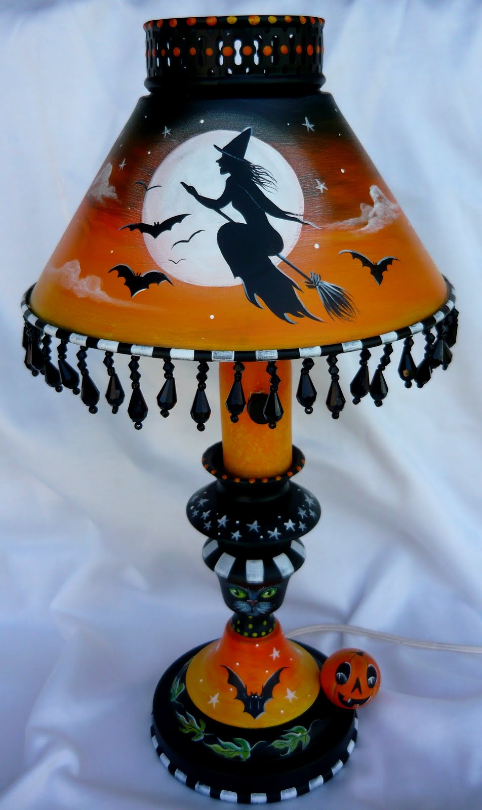 MAGIC BRUSH STUDIO Original HP Vintage Metal Halloween Lampon eBay now