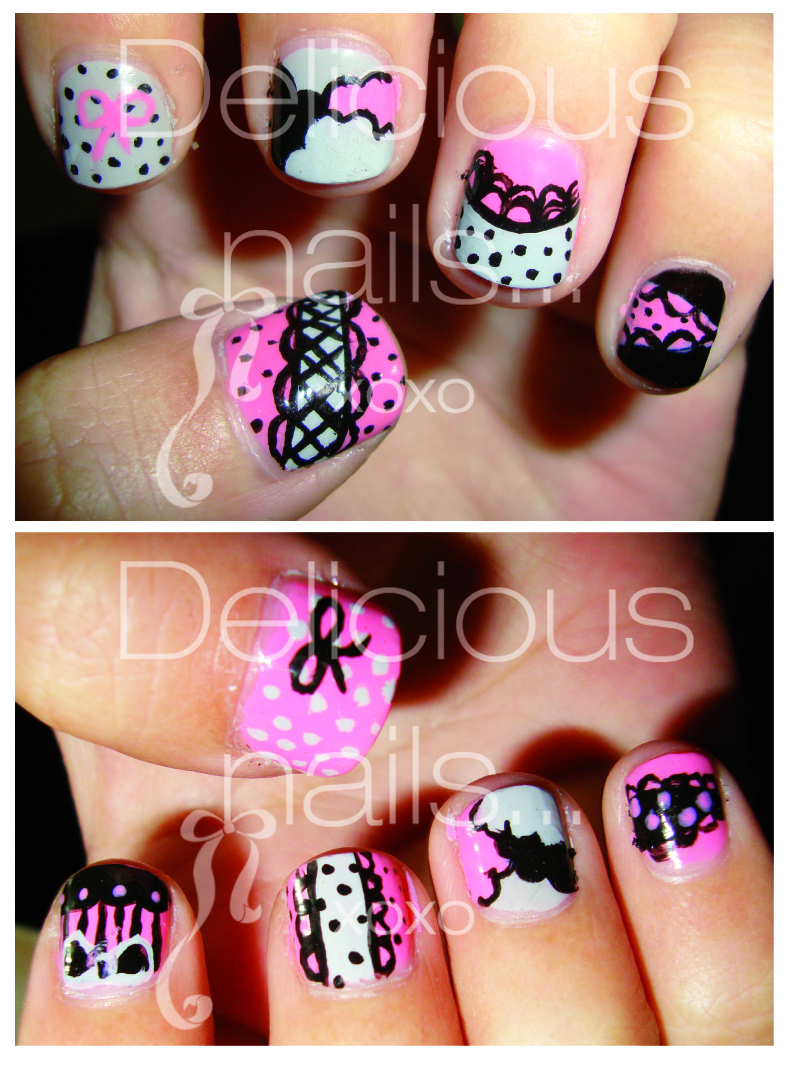 Cute Girly Acrylic Nail Designs ... acrylic nails on Tumblr - cute girly acrylic nail designs - Cute Girly Acrylic Nail Designs