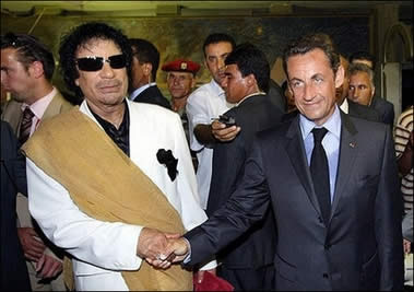 Gaddafi And Sarkozy