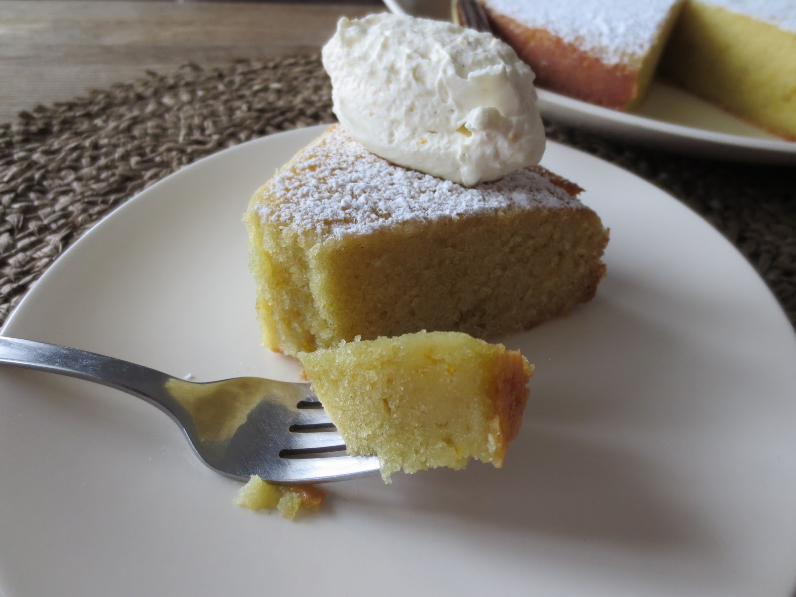 The Owl with the Goblet Olive Oil Cake with Vanilla Orange Whipped