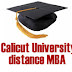 What is eligibility for distance MBA calicut University