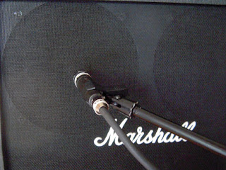 SM57 On Amplifier Speaker image from Bobby Owsinski's Big Picture blog