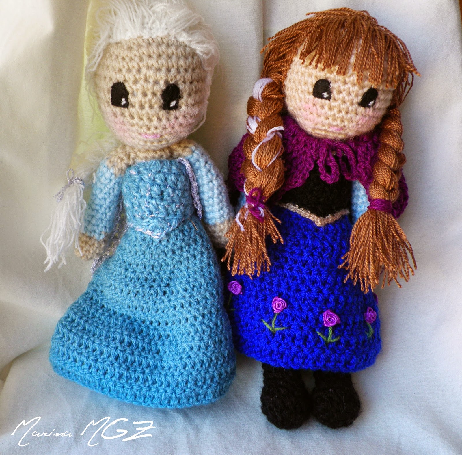 muñeca frozen tejida a crochet