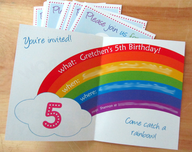 from house to home rainbow birthday party