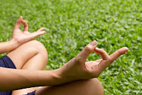 yoga on grass