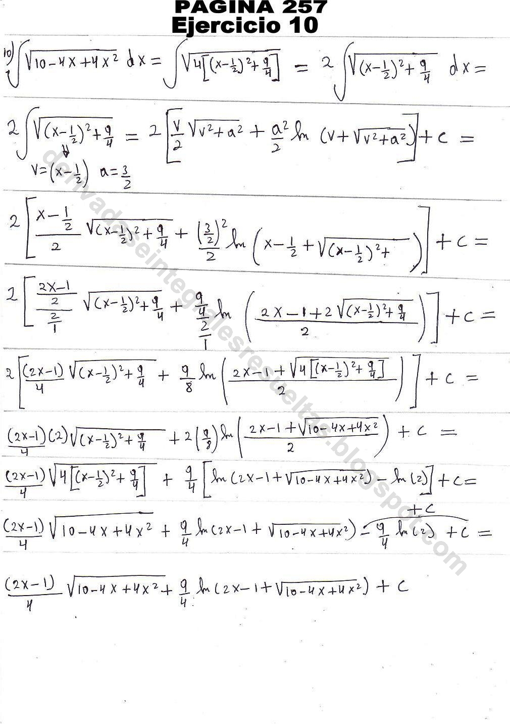 Problemas Resueltos Del Granville Pag 291 20 Problemas Resueltos Del Granville Pag 291 20