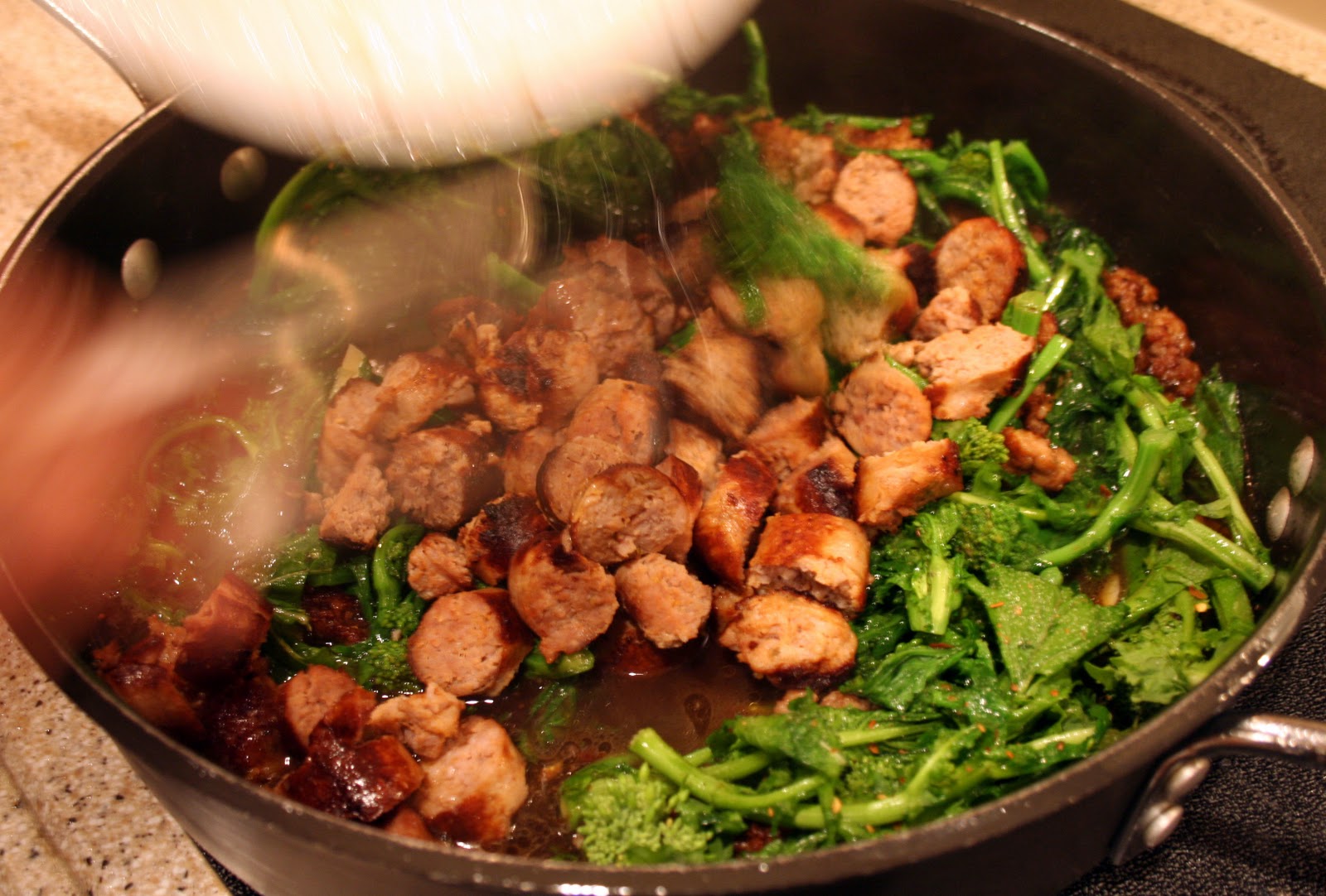 lidia bastianich broccoli rabe and sausage