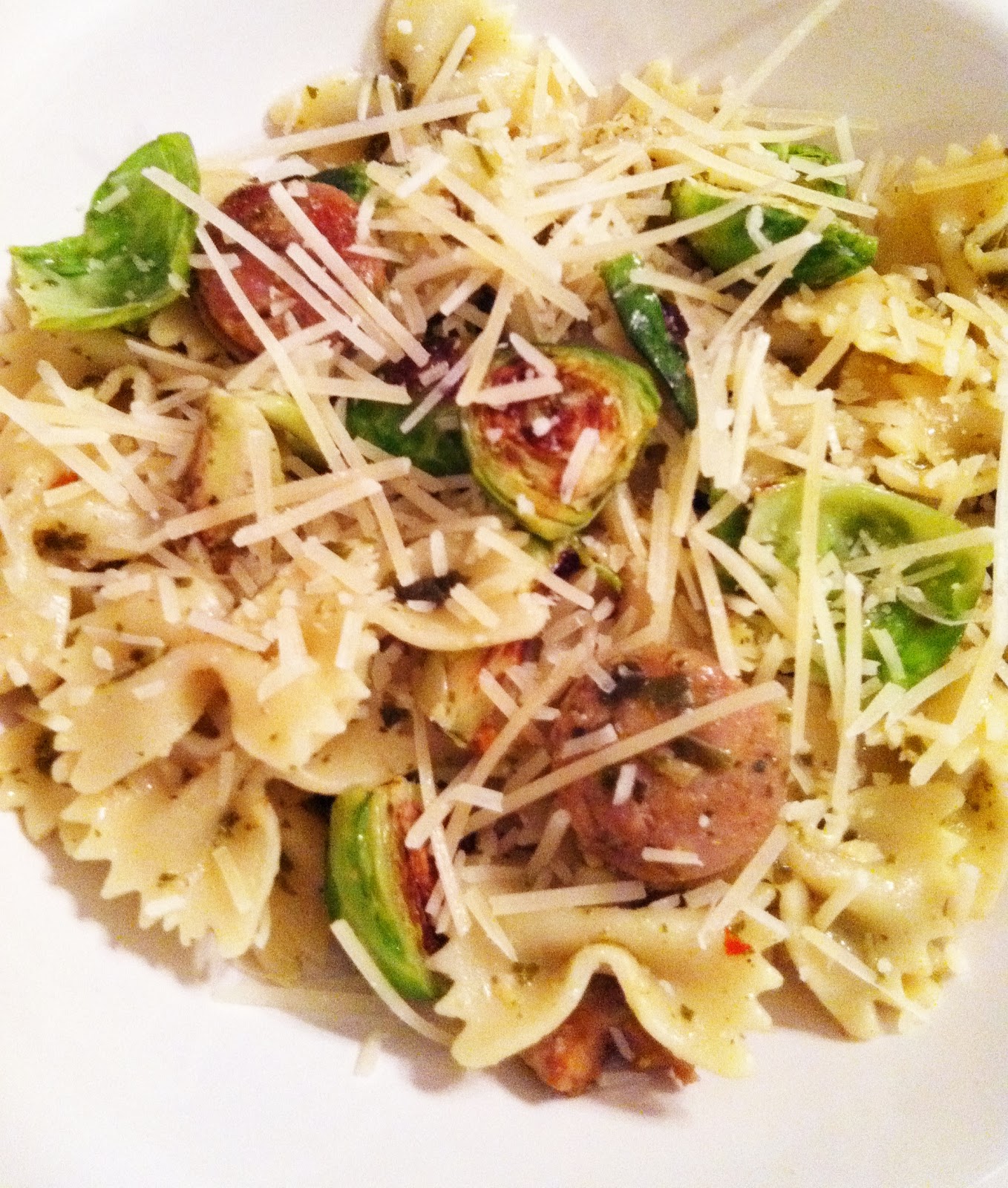 Tupelo Honey Tasty TuesdayPesto Pasta with Chicken Sausage and