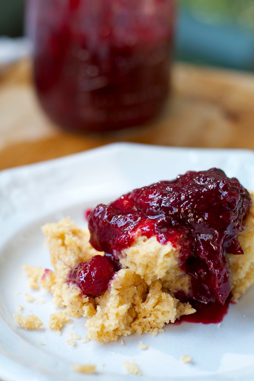 That's So Vegan Rosemary Biscuits with Plum Compote