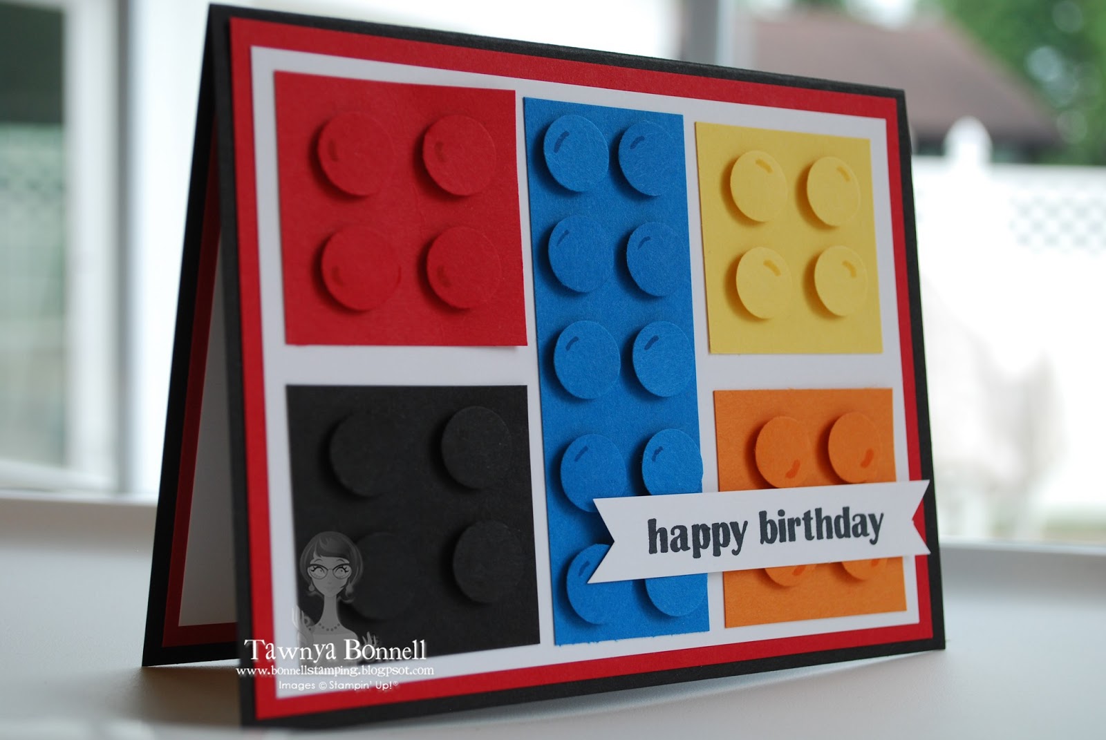 From My Pad to Yours Lego Punch Art Card