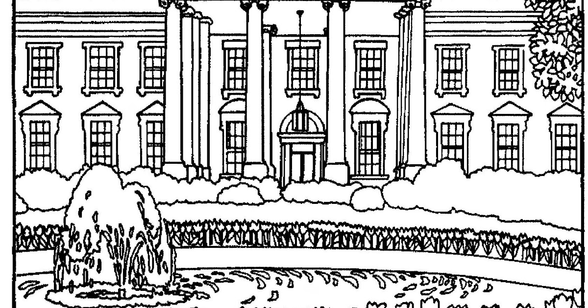 Mostly Paper Dolls: WHITE HOUSE Replica Coloring Contest