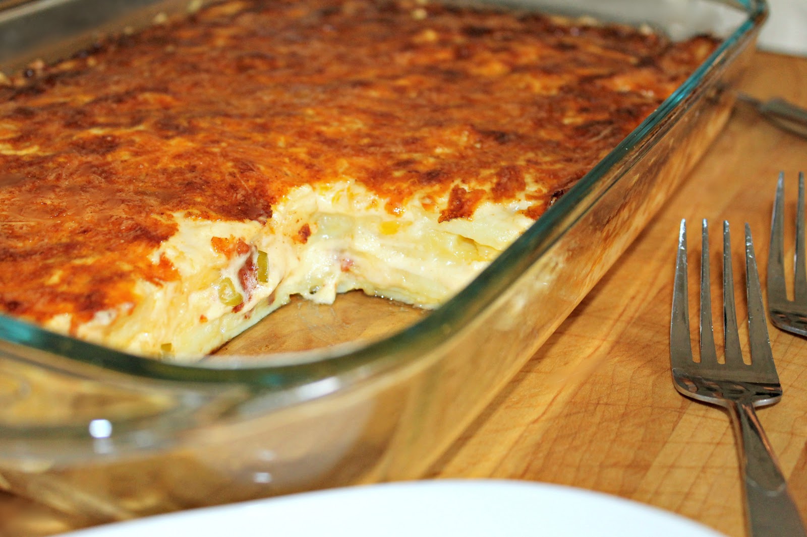 Sandra's Alaska Recipes SANDRA'S HEAVENLY SCALLOPED BAKED POTATO CASSEROLE