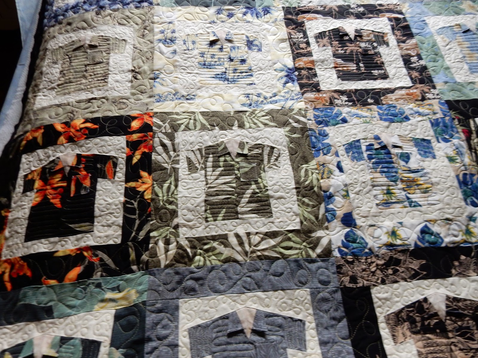 Stitch by Stitch Hawaiian shirt quilt...
