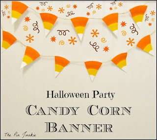 Halloween Party Candy Corn Banner
