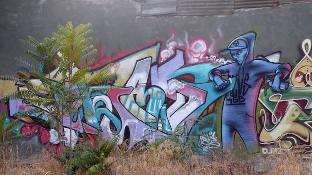 street art and graffiti in barrio brasil, santiago de chile