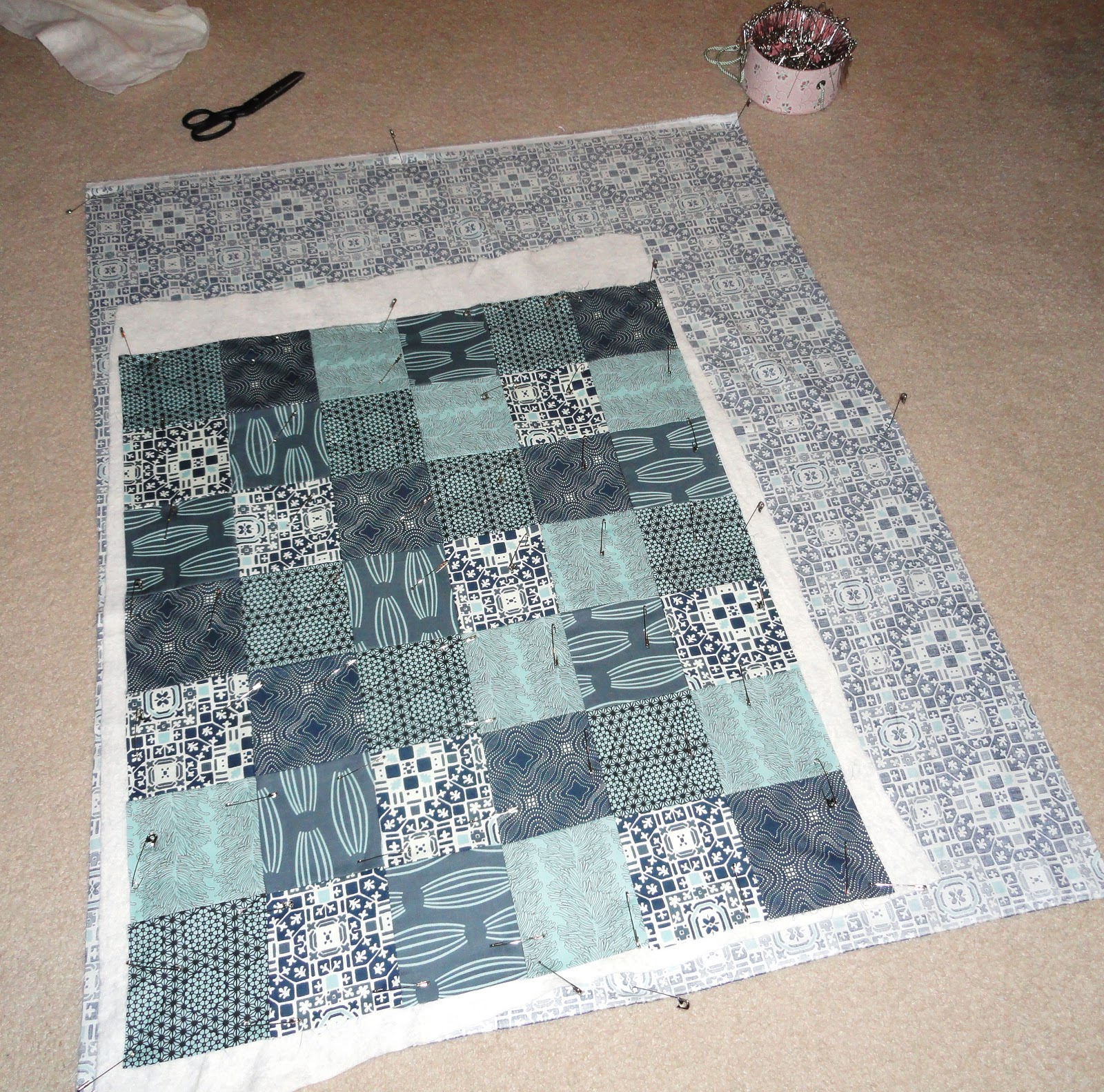 Oxford Impressions David Butler Parson Gray's Quilted Changing Pad