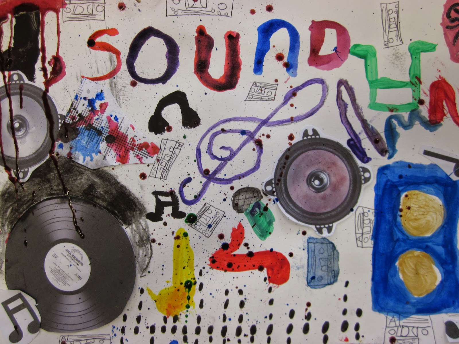 Gomersal Primary School Art Year 4 Sound Posters