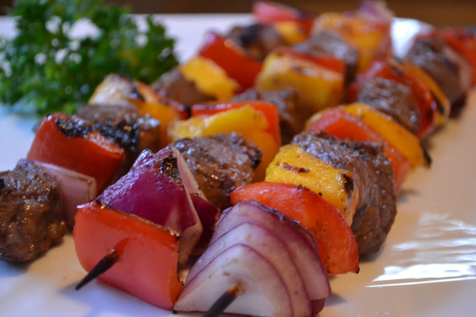 Real Food Daily Grilled Steak Kabobs with Mango