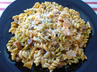 Espirales Con Espárragos Trigueros Y Pavo Cocido
