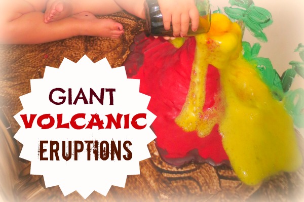 Volcanic Eruptions sensory play