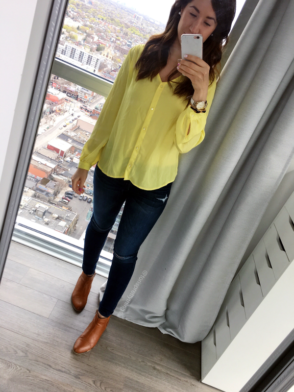 yellow blouse target