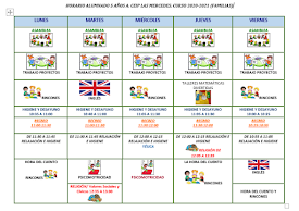 HORARIO 2020-2021