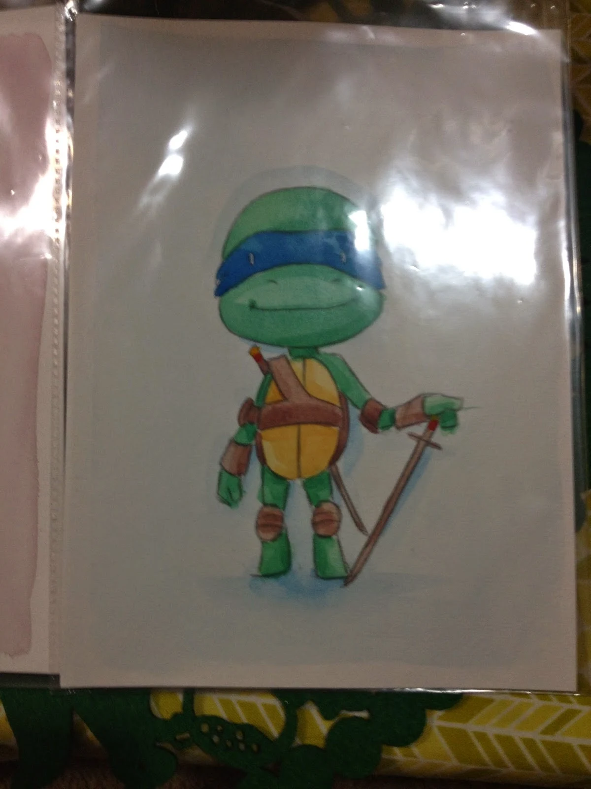 Teenage Mutant Ninja Turtles Leo Watercolor
