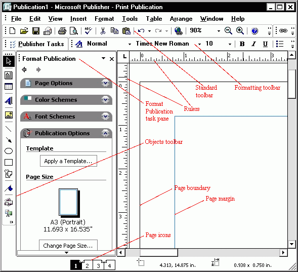 The Parts of Microsoft Excel,Publisher,Powerpoint