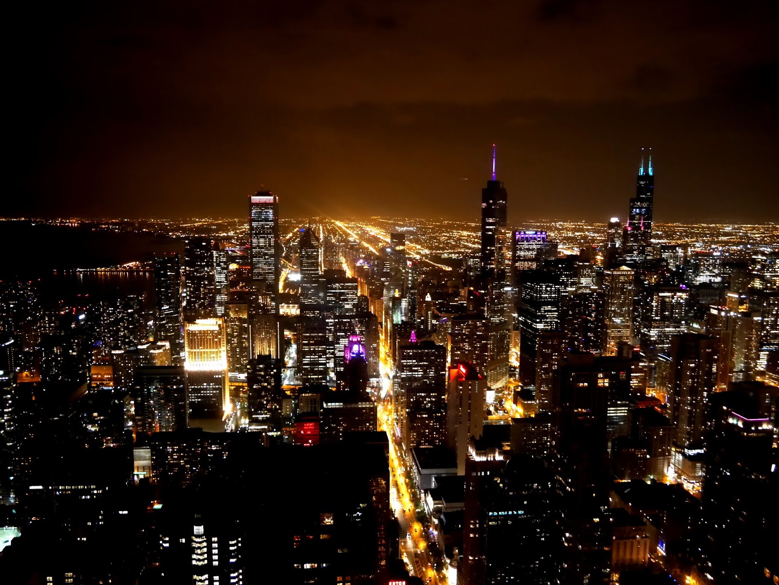 Chicago 03 Chicago360 的夜景 Live Free Or Die