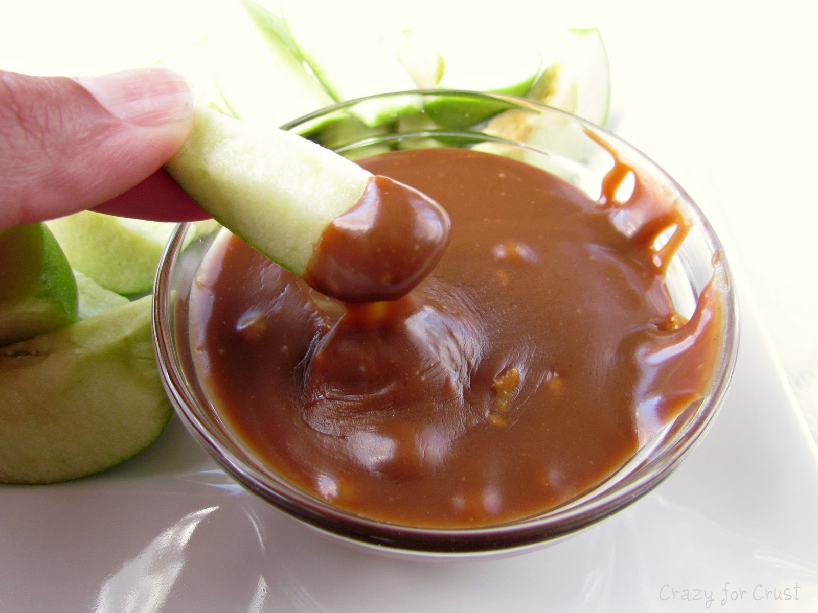 Peanut Butter Caramel Apple Dip Crazy for Crust
