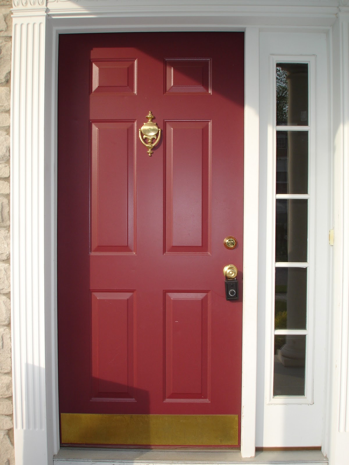 Painting Door Frame Red Painting Door Frame Red