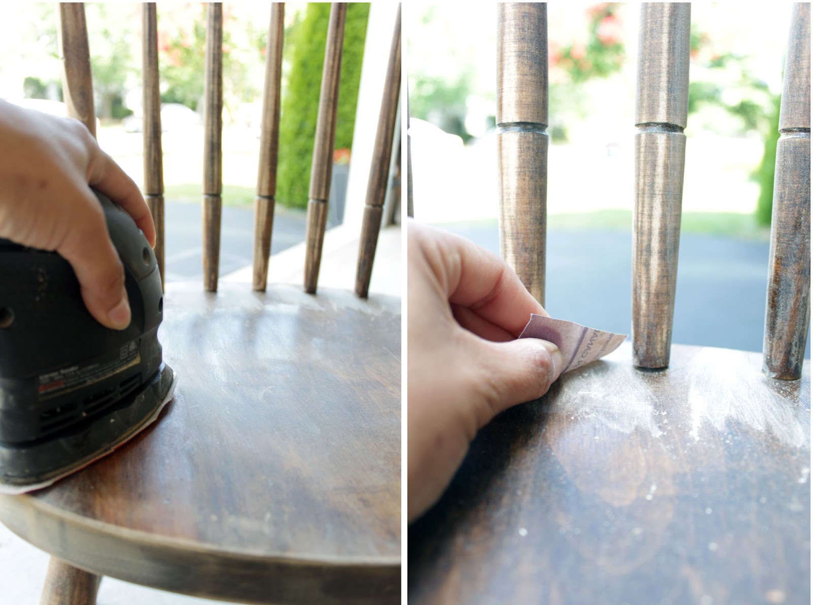 Spray Painted Chairs Remodelando la Casa