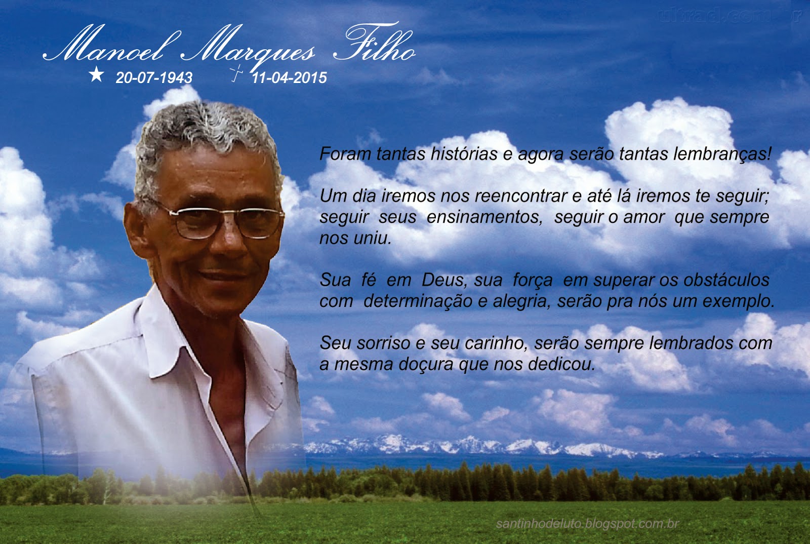 Santinho De Luto - Belo Horizonte - M G: Missa de Sétimo Dia