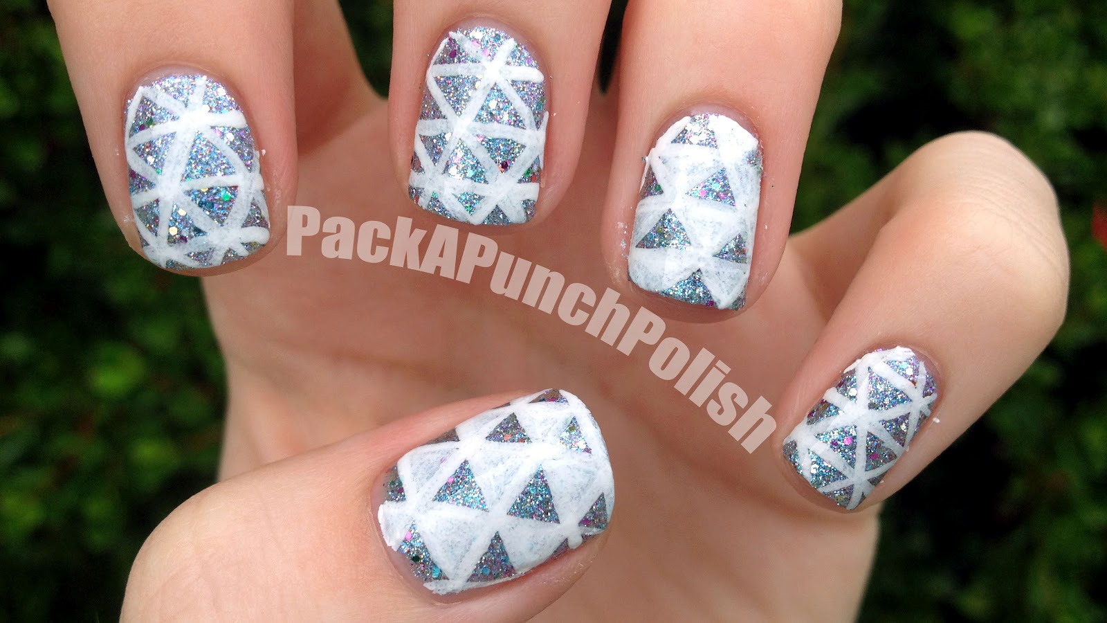 Glitter Triangle Nail Art Designs - wide 7