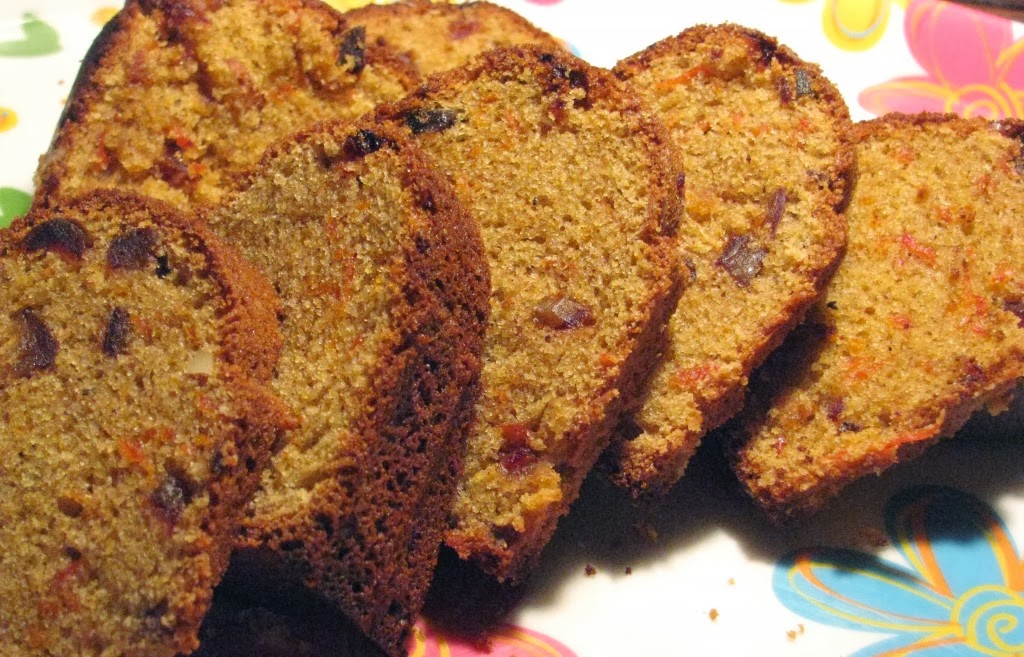 Whole wheat flour Carrot Dates cake Home cooking