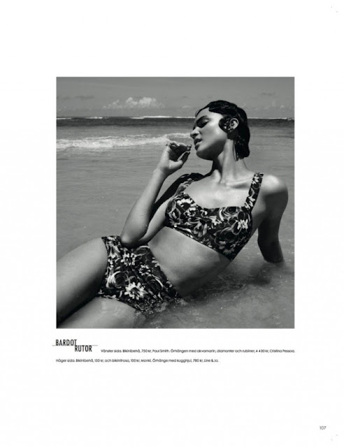 Черно-белые фотографии модели Селии Беккер