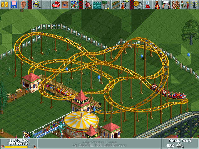 Jogo: RollerCoaster Tycoon