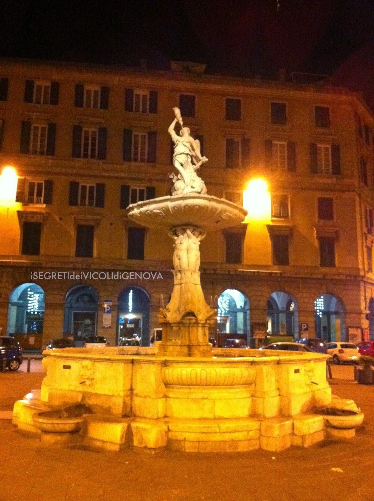 Isegretideivicolidigenova: l'acqua pubblica Antica libreria a ponte bassa