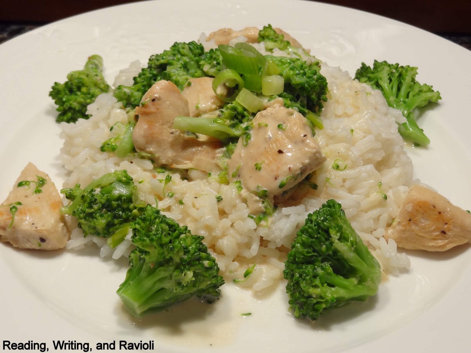 Reading, Writing, and Ravioli Recipe Chicken, Broccoli, and Rice in