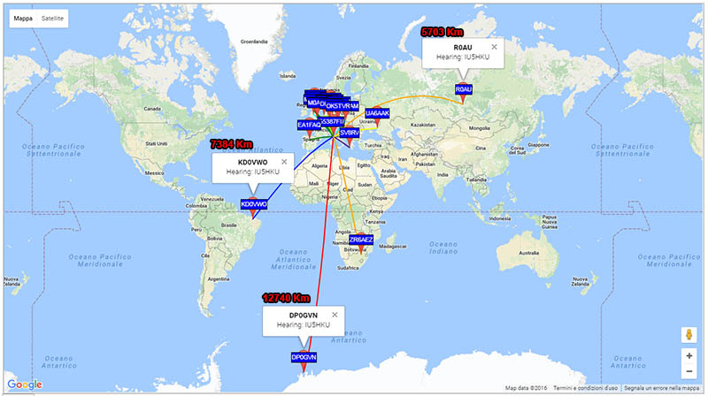 WSPR reception at PI4THT