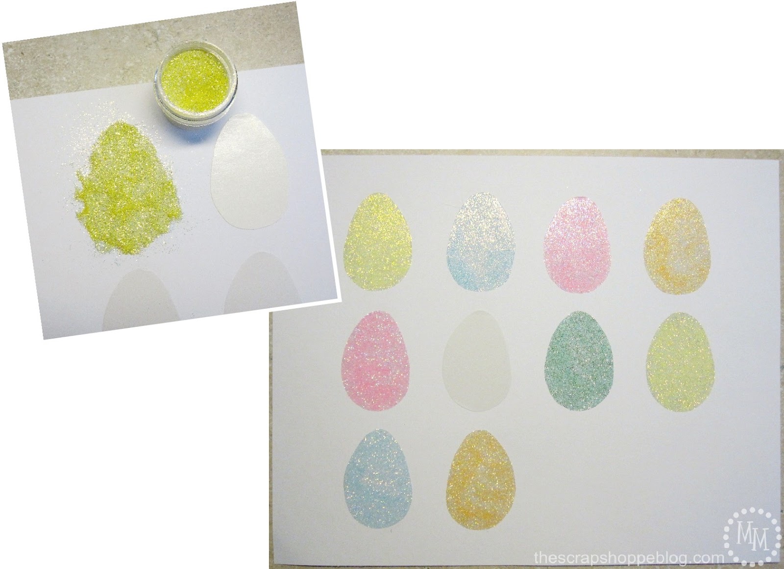 Inspirational Glitter Egg Art The Scrap Shoppe