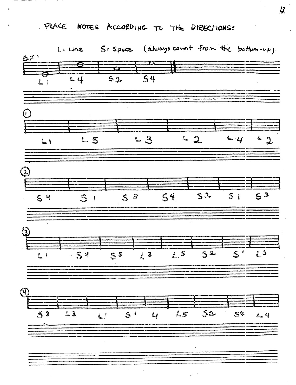 Miss Jacobson's Music THEORY 4 NOTE READING LINES and SPACES/HIGHS