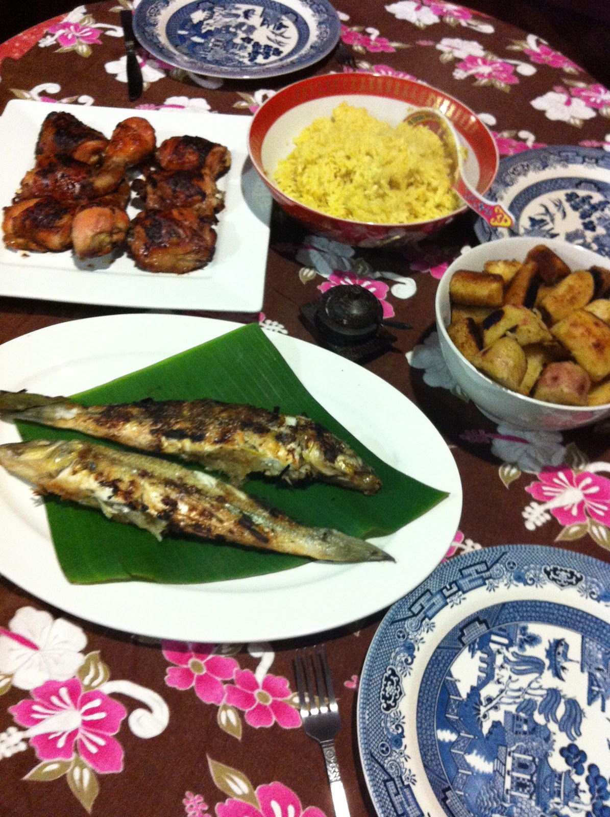 Q Zine Kiribati Chicken roasted in Pepper & Soy with coal baked Whiting