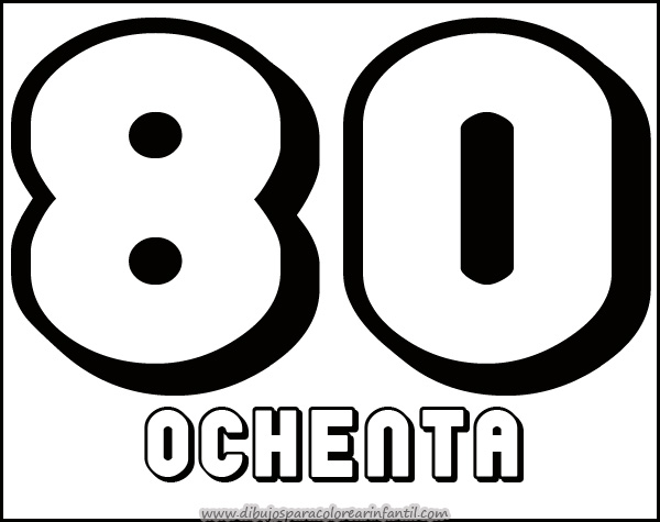 Imagen De 50 En Numero Para Colorear Imagui
